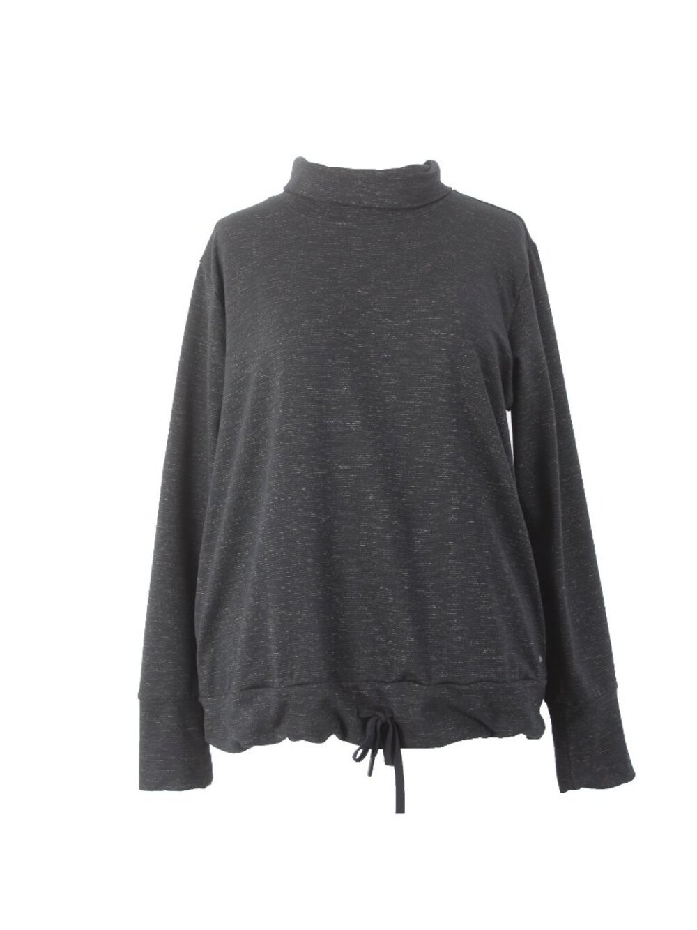 Mondetta Sweater Sz M Black Gray Turtleneck Pockets Polyester Spandex Sweater